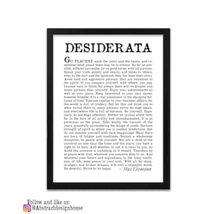 Desiderata Poem Print Desiderata Poster Max Erhmann 1927 image 4