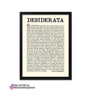 Desiderata Poem Print Desiderata Poster Max Erhmann 1927 image 5