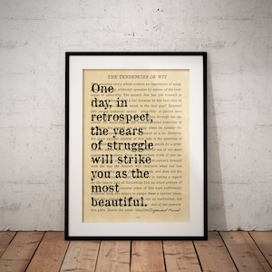 Sigmund Freud Philosophical Quote Prints - Years of Struggle Quotes Print - Unframed