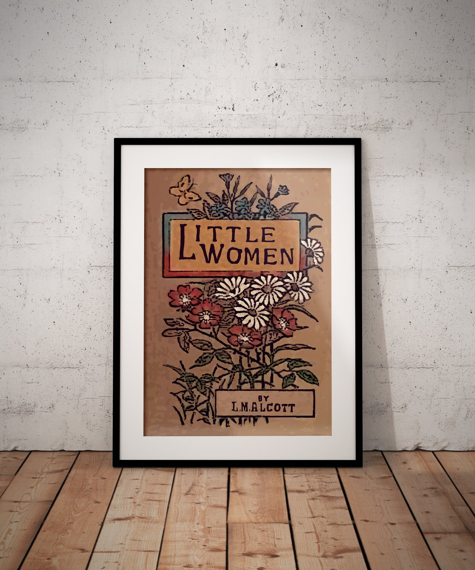 Little Women Book Cover Print L.M. Alcott Print Little - Etsy