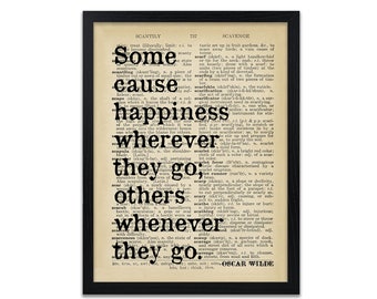 Oscar Wilde Quote Print - Happiness Quotes