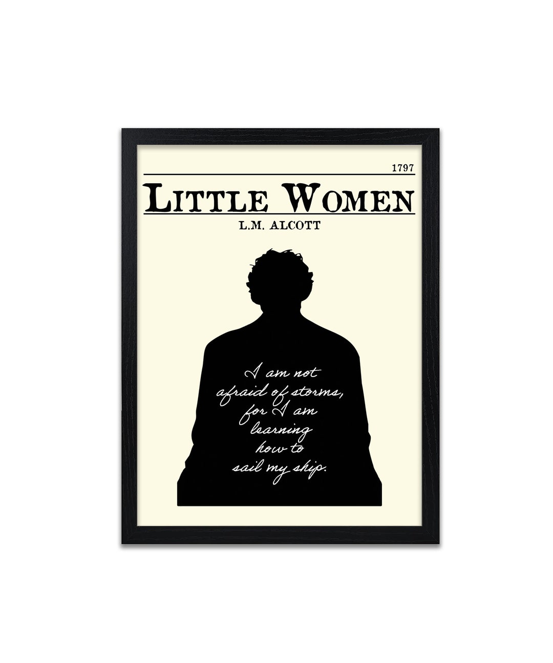 Little Women Book Cover Print - L.M. Alcott Print - Little Women ...