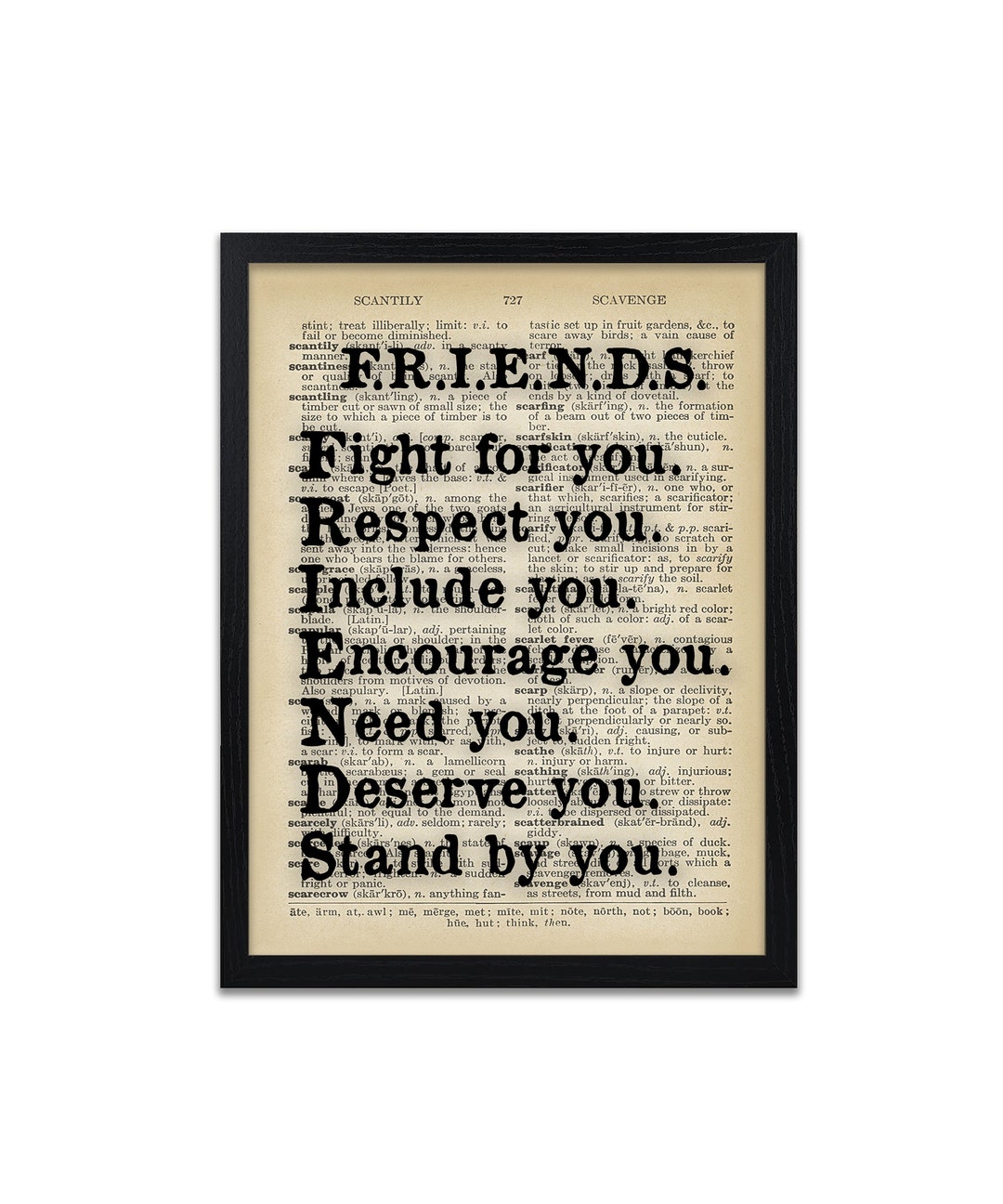Friendship Quote Print Friend Acrostic Poem Quotes - Etsy