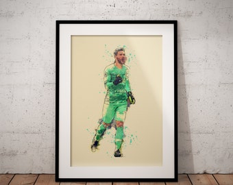 Hugo Lloris Footballer Tottenham Print