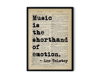Music Quote Prints - Music Quotes Print - Quote for Music Lovers