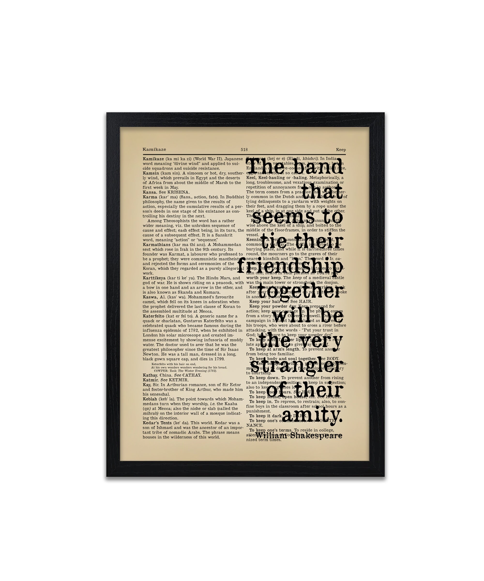 Shakespeare Quote Print Friendship Quotes William | Etsy