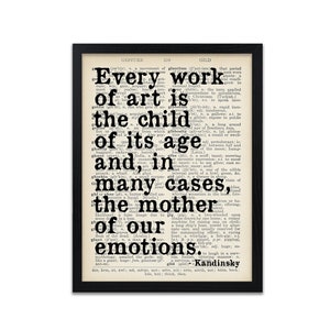 Famous Artist Quotes Print - Customisable Quote Prints - Unframed
