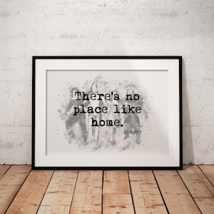 Custom Personalised Wizard of Oz  Quote Print UNFRAMED