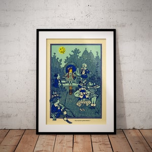 Wizard of Oz Poster -  Nursery Art Print - Nursery Wall Decor - Unframed