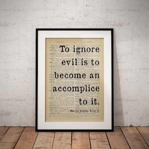 Martin Luther King Jr Quote Print - Unframed