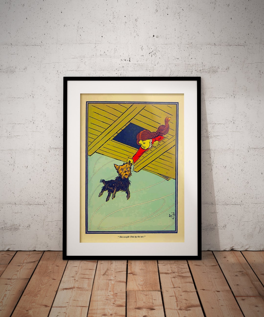 Wizard of Oz Book Page Picture Art Print - Poster Nursery Wall Decor ...