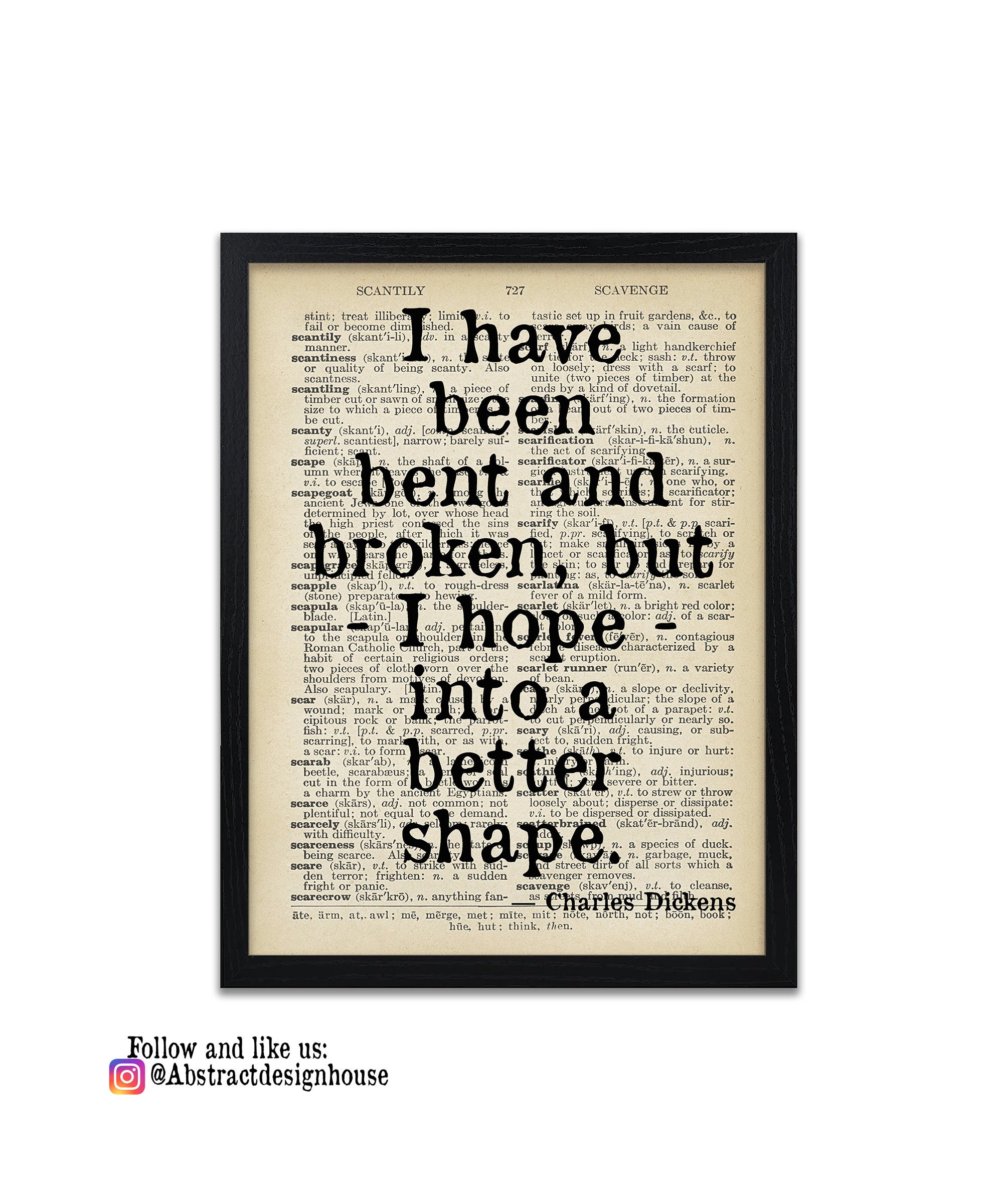 Charles Dickens Quote Print - "expectations" Typography Art - Etsy UK