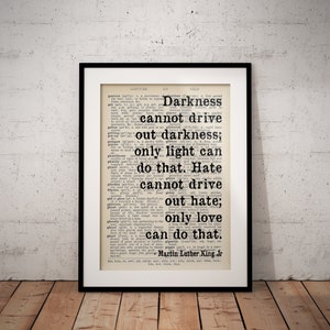 Martin Luther King Jr Quote Print - Unframed - Custom Option Available