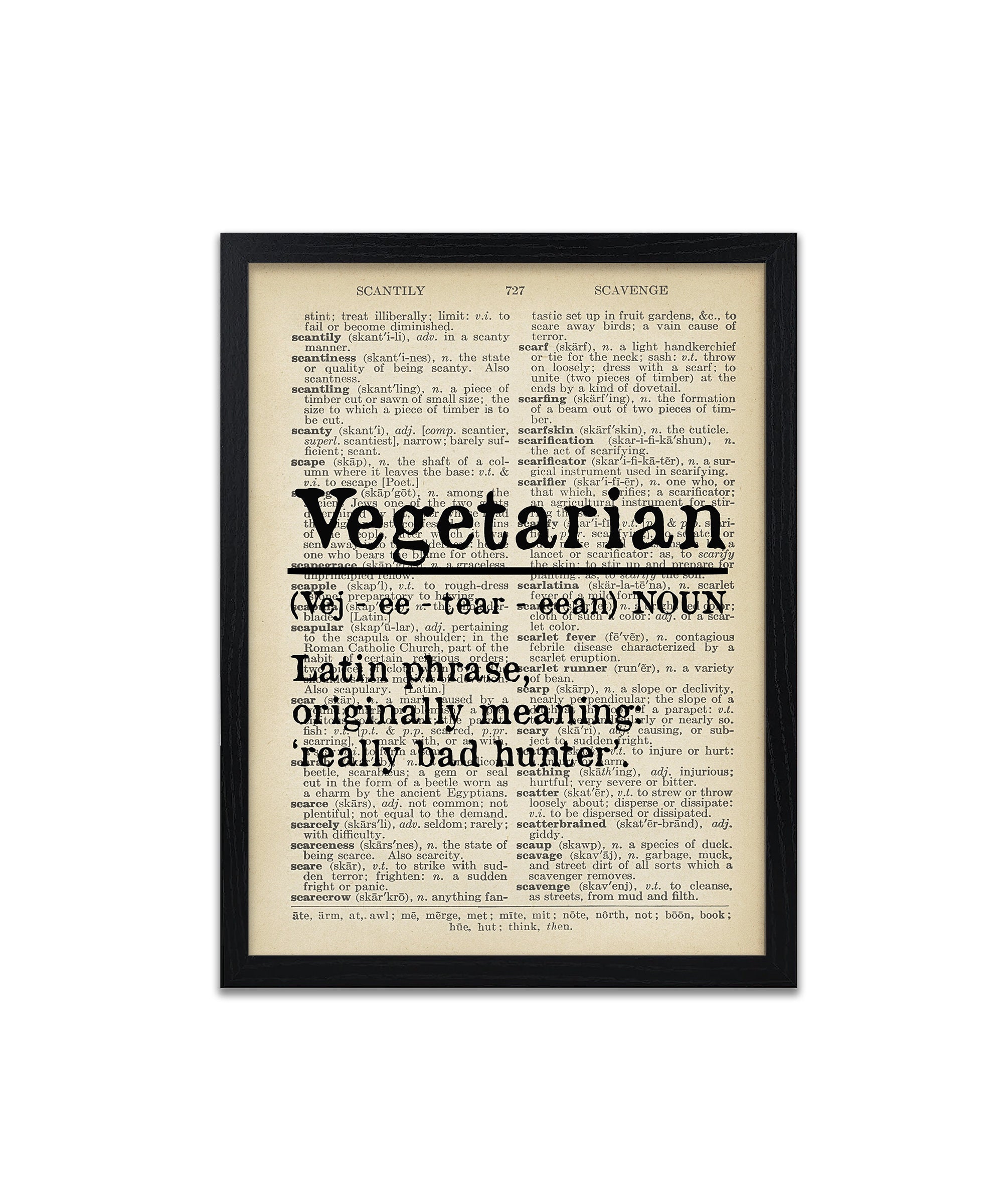 Vegetarian Definition Vegetarian Definition Funny Etsy
