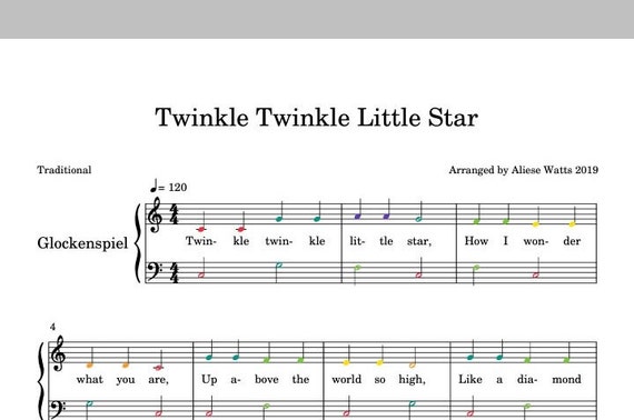 Twinkle Twinkle Little Star - Sheet Music