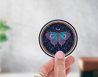 Lunar Moth Sticker