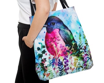 Shoulder Bag, Bird Tote Bag, Tote Bag (AOP)