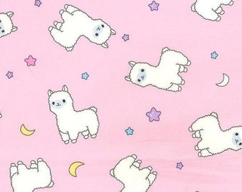 Poplin Fabric Woodland Fabric 100/% Cotton Llama Cotton Fabric