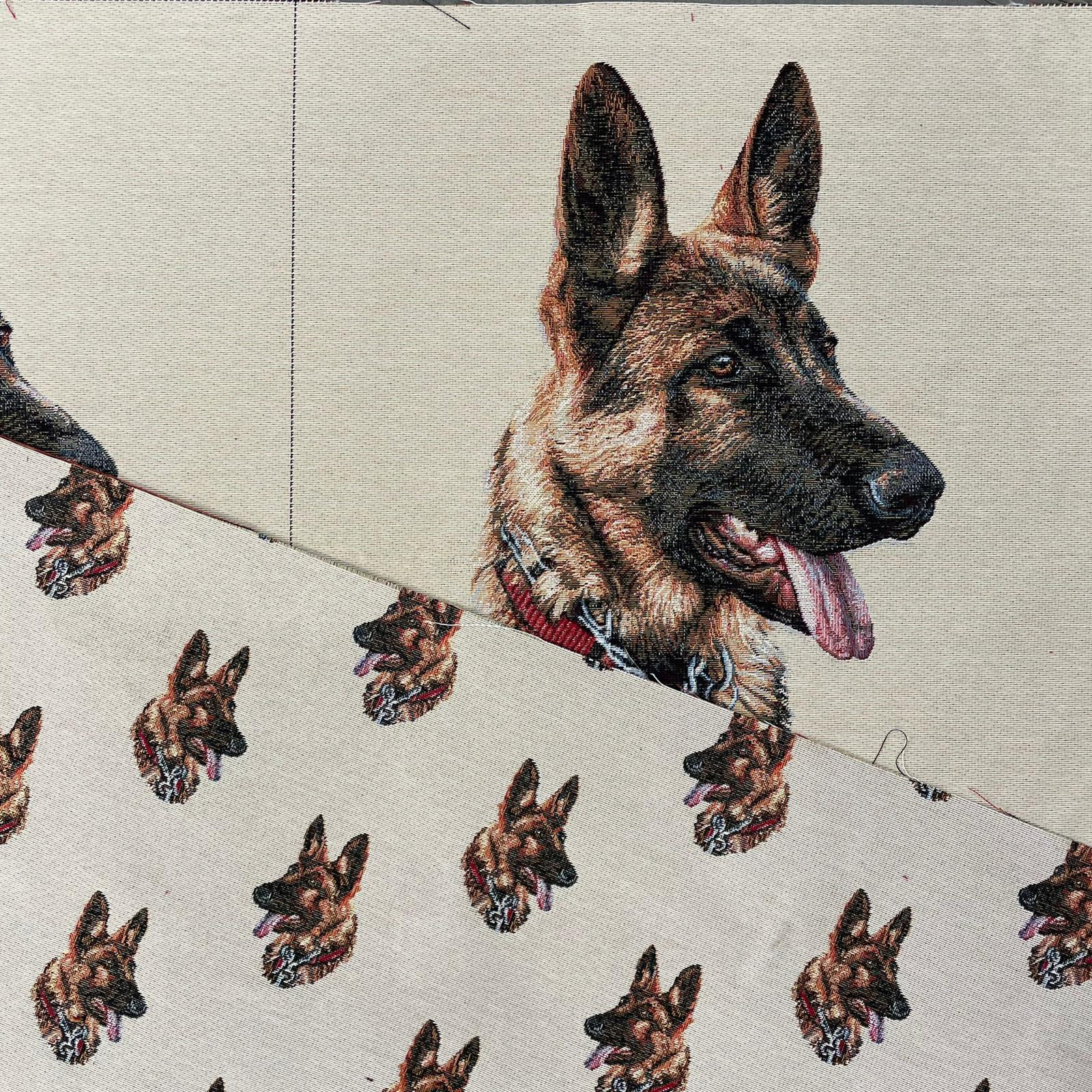German Shepherd / Alsatian Panel / Colourful CottonRich Etsy