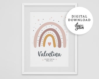 Rainbow Poster Etsy