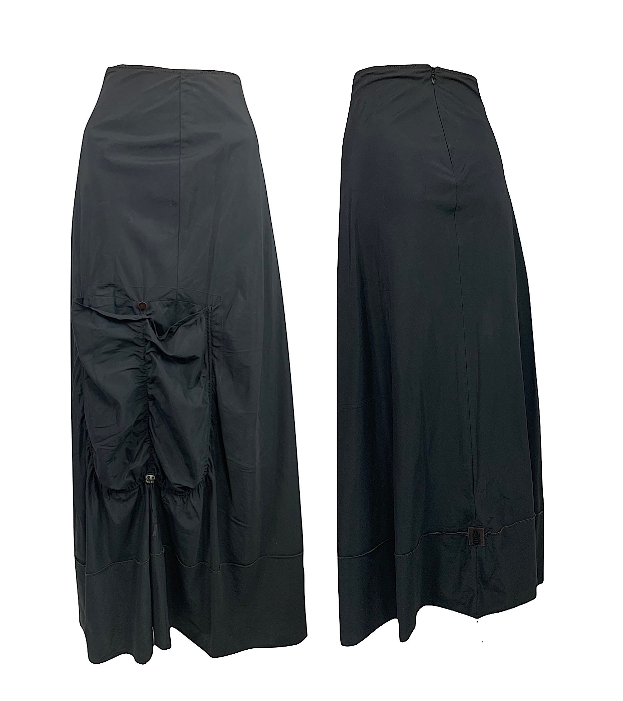 Cop copine RESEVED for J.D black parachute midi skirt, * Milford* model ...