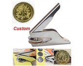 Custom Logo Hand Embosser Embossing Seal Stamp notary supplies Official Book Embosser Stamp Wedding Invitations Foil Embosser Seal Stamp