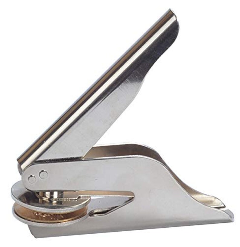 Custom Logo Hand Embosser Embossing Seal Stamp Notary Supplies Etsy