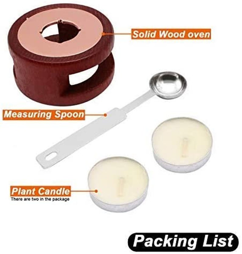Sealing Wax Warmer Wax Seal Kit with Candle Furnace Melting Etsy