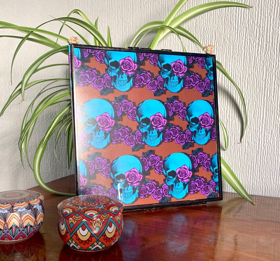 Skull & Roses Print Etsy