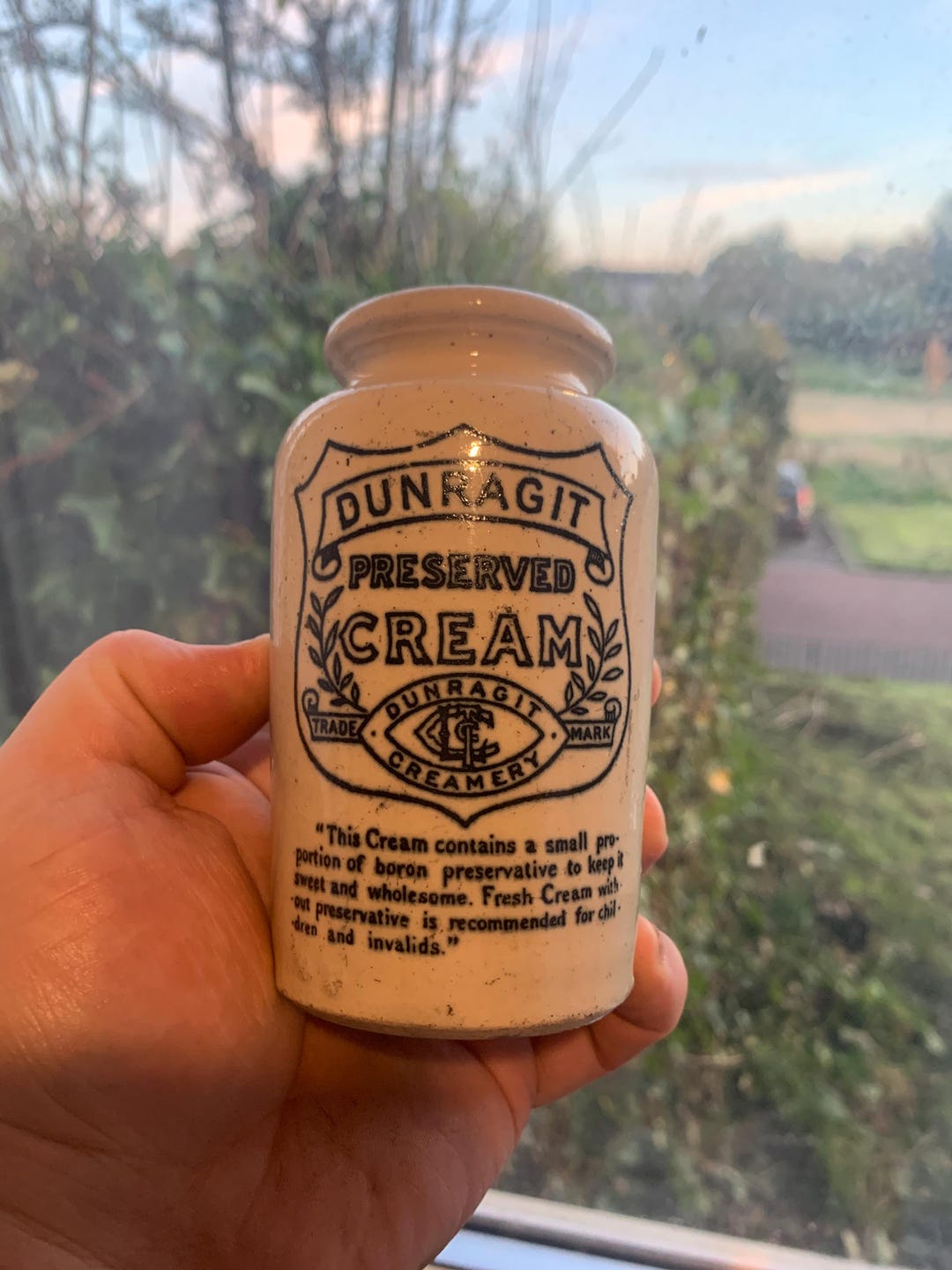 Victorian Dunragit Cream Pot Found Mudlarking Etsy