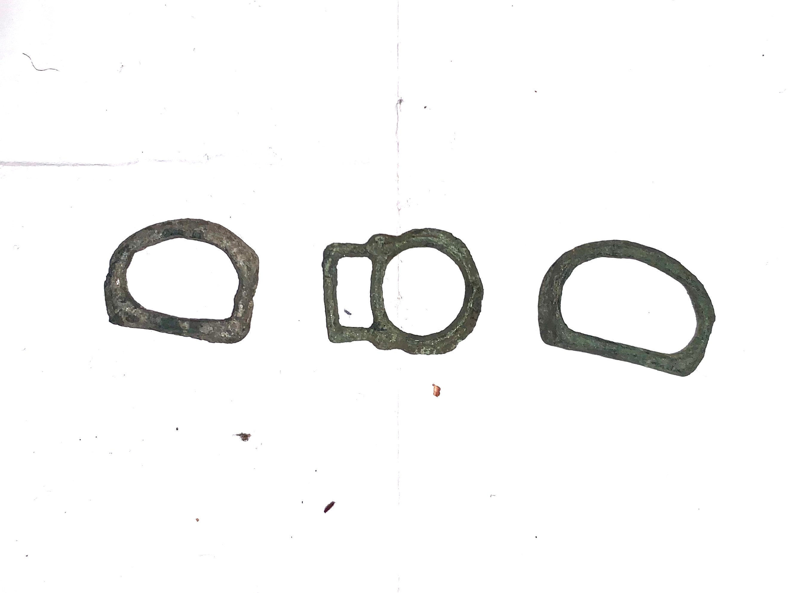 Image of 1400S Medieval Buckles Found Metal Detecting