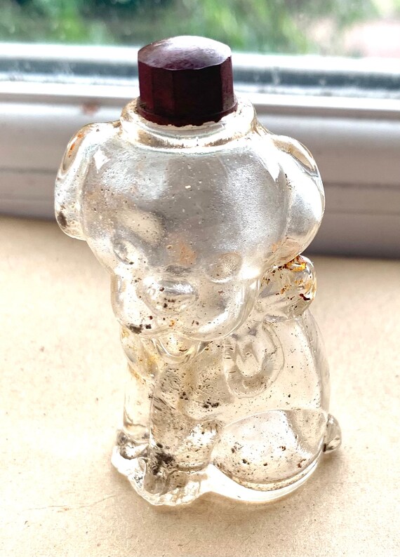 Dog perfume Bottle clear found mudlarking Etsy