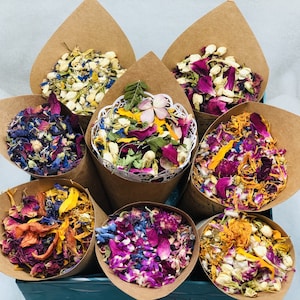 Flower Confetti, Botanical, Wedding Toss, Floral Blessings, Biodegradable, Floral Confetti, Gol Baroon, Dried Flower, Boho Chic, Symbolism