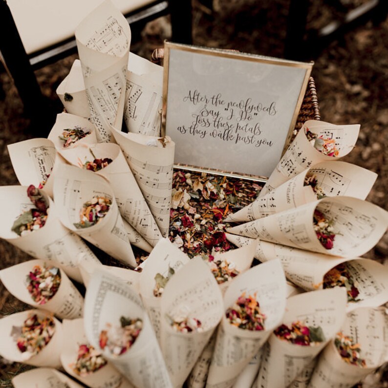 Botanical Flower Wedding Toss Confetti Ecofriendly Etsy