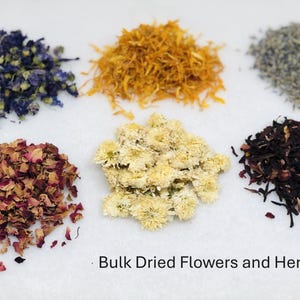 Dried Flowers & Herbs Bulk: Apothecary, Wedding Confetti, Wiccan