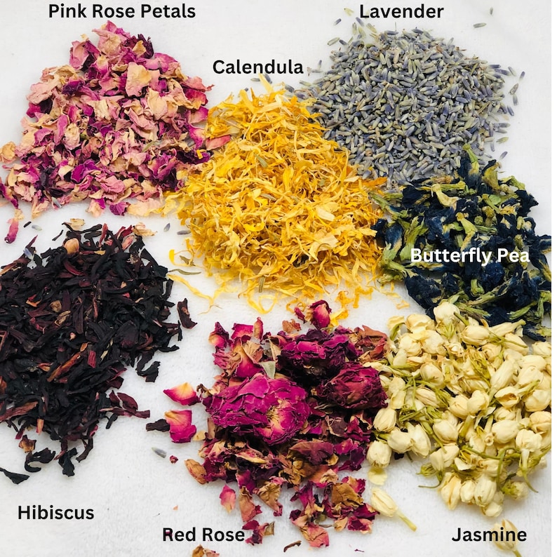 Dried Flower Confetti Prefilled Packets Wedding Toss Rose Etsy