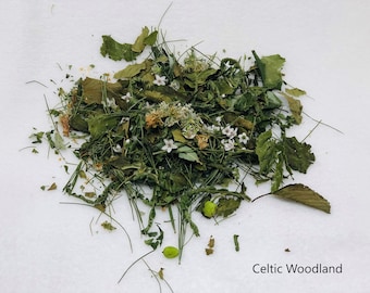 Celtic Woodland Herb Wedding Toss Confetti  Botanical, Biodegradable, Meaningful, Natural, Dry Flower Toss Enchanted Blessings, wiccan