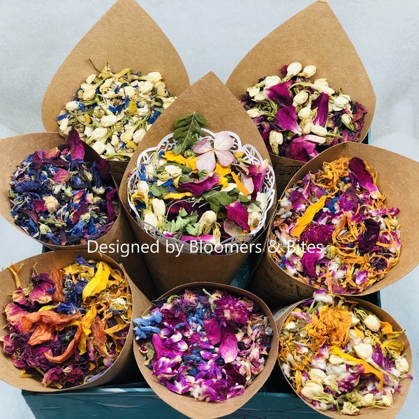 Flower Confetti, Botanical, Wedding Toss, Floral Blessings, Biodegradable, Floral Confetti, Gol Baroon, Dried Flower, Boho Chic, Symbolism
