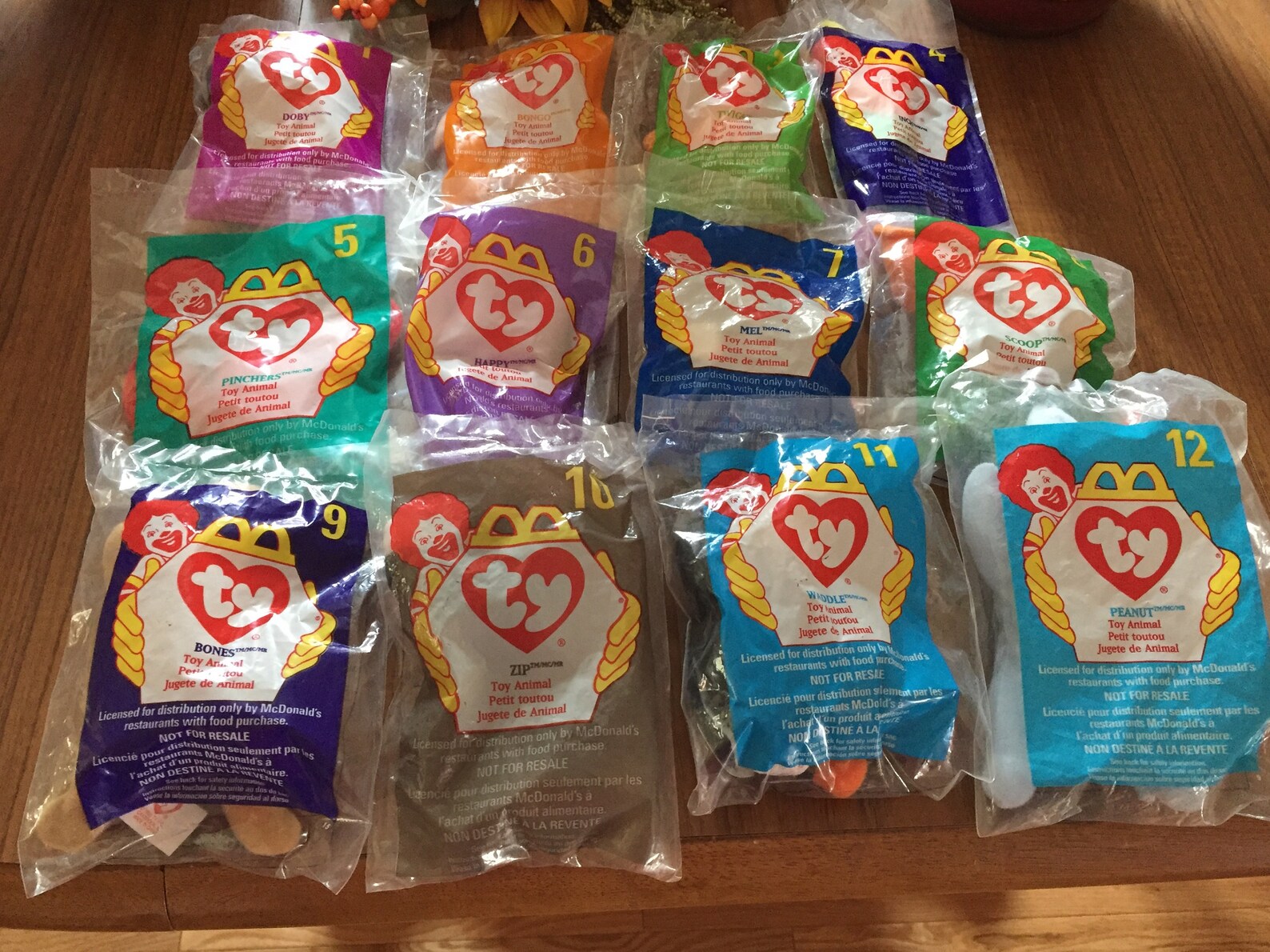 Mcdonalds Full Set New Teenie Beanies All 12 Etsy