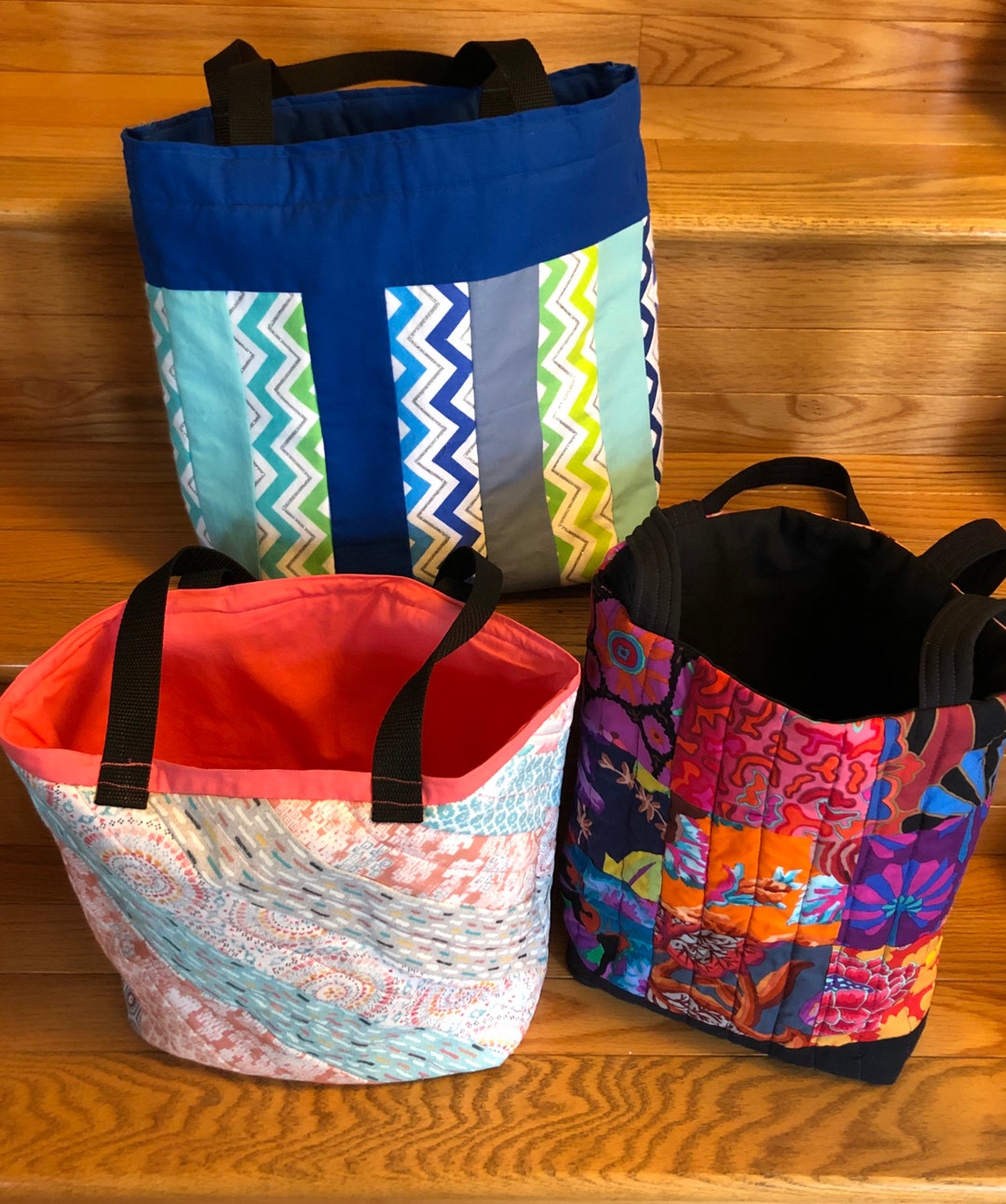 Handmade Fabric Tote Bags Etsy