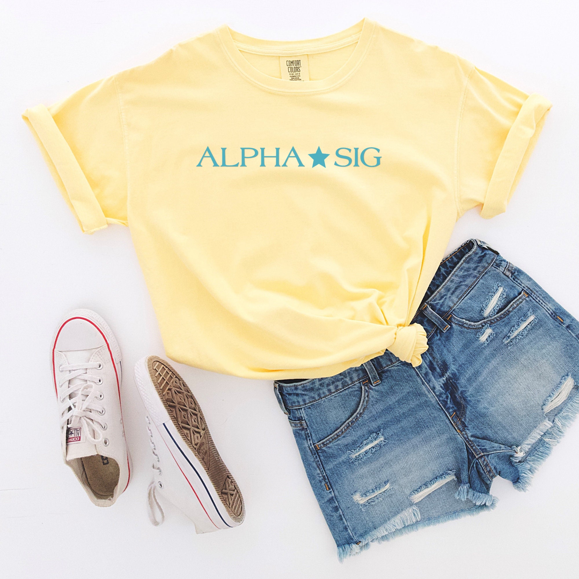 Comfort Colors Alpha Sigma Alpha Califonic Tee