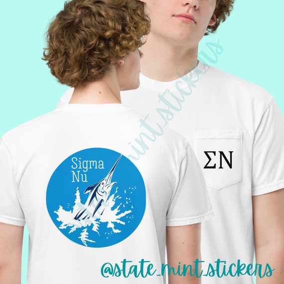 Sigma Nu Shirt Sigma Nu Fraternity Sigma Nu Tshirt Sigma Nu Tee Comfort Colors Pocket Tee Etsy Australia