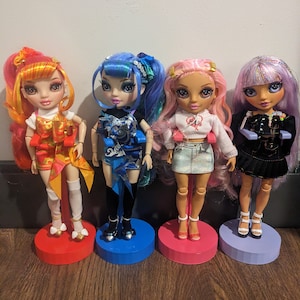 Doll Stands for Rainbow High Jr High dolls - Series 3 Colors