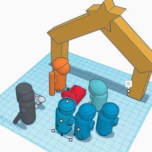 DIGITAL Nativity set - STL File for 3D printing