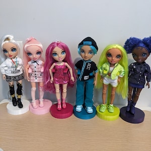 Doll Stands for Rainbow High Jr High dolls - Series 2 Colors