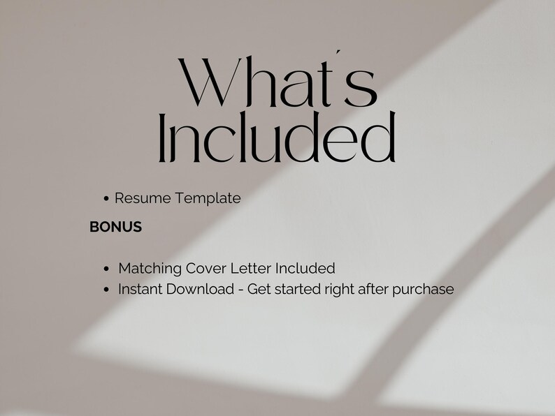 Resume Template Canva 2026 Cover Letter and Resume ATS Friendly ...