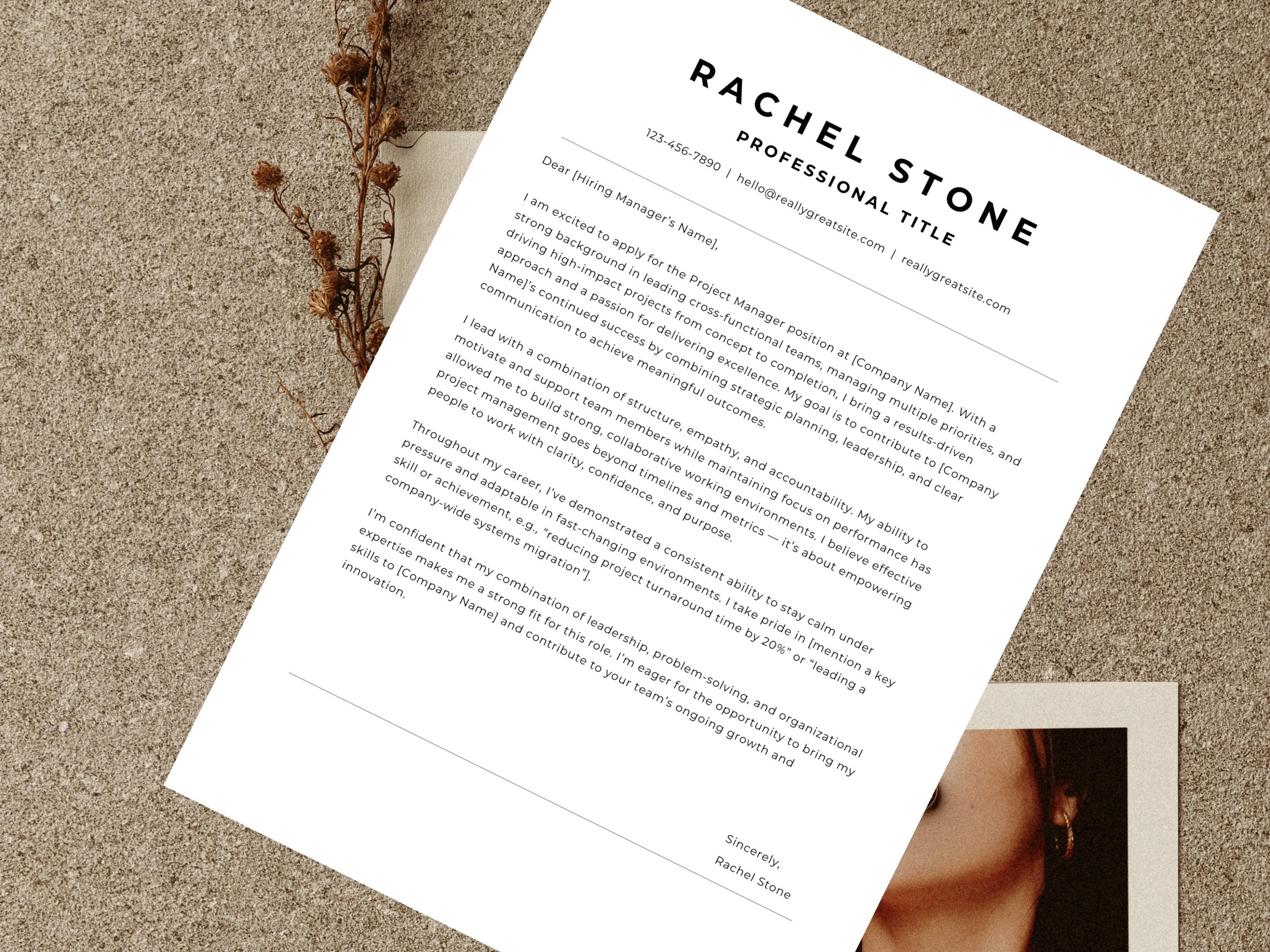 Resume Template Canva 2026 Cover Letter Resume ATS Friendly Modern CV ...