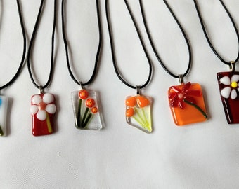 Flower pendants