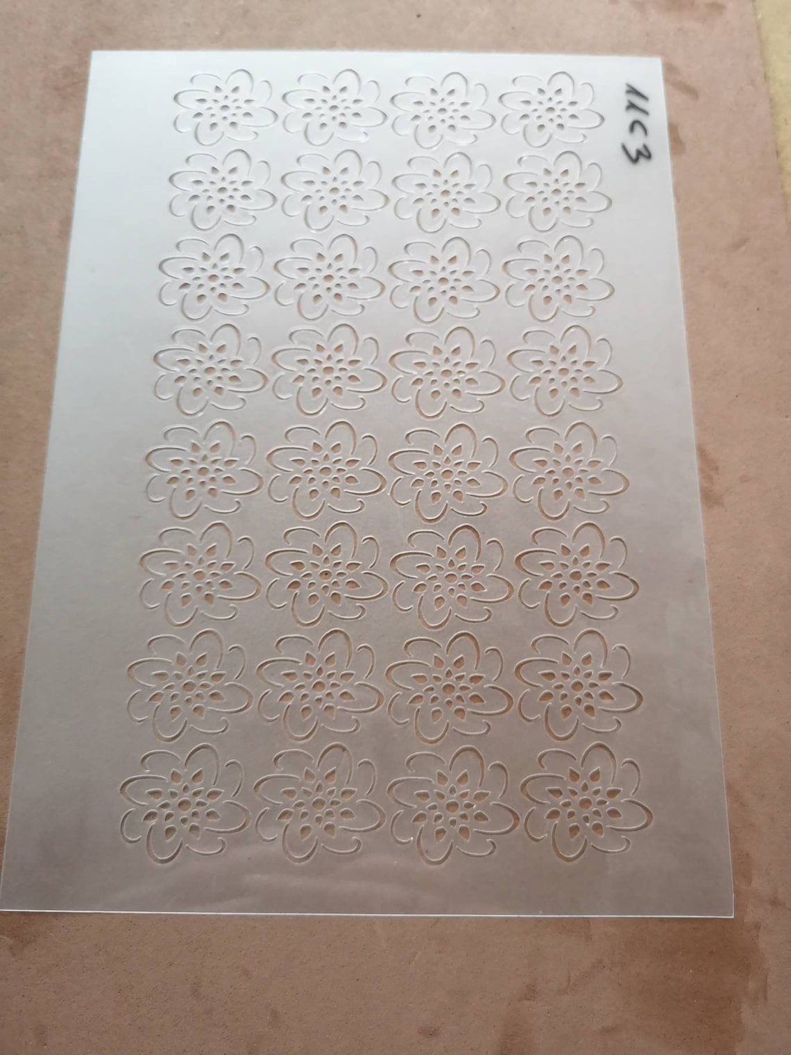 Flower Pattern Stencil Furniture Painting Sign Making Home Etsy