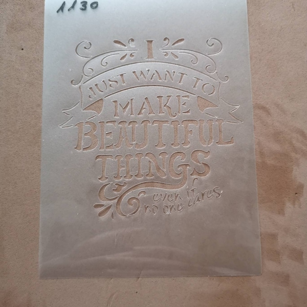 Quote Stencil Etsy